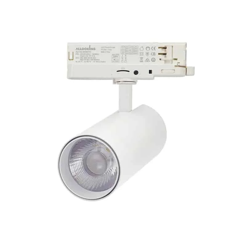 Lampu sorot rel dengan driver dalam adaptor