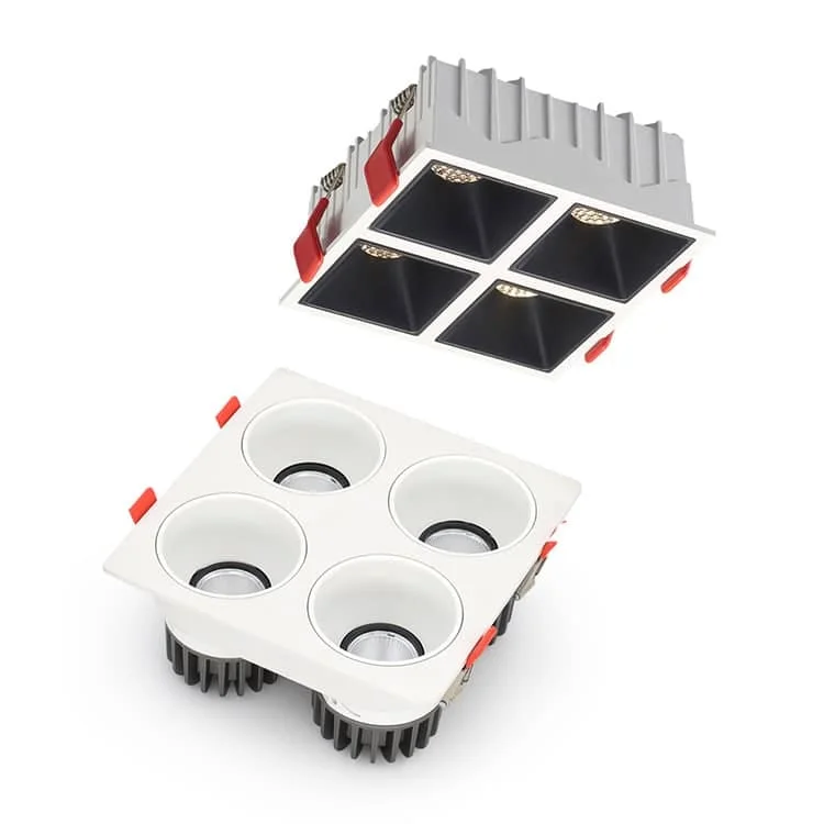 Downlight tanam empat modul