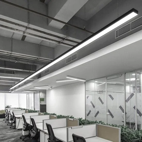 lampu linear gantung untuk kantor