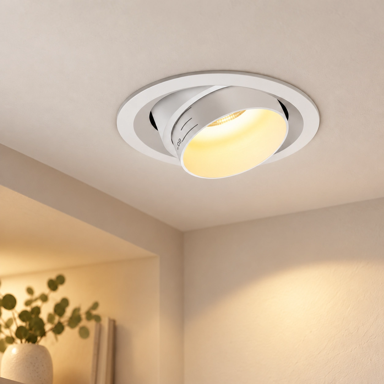 adjustable white barrel downlight new interior ceiling