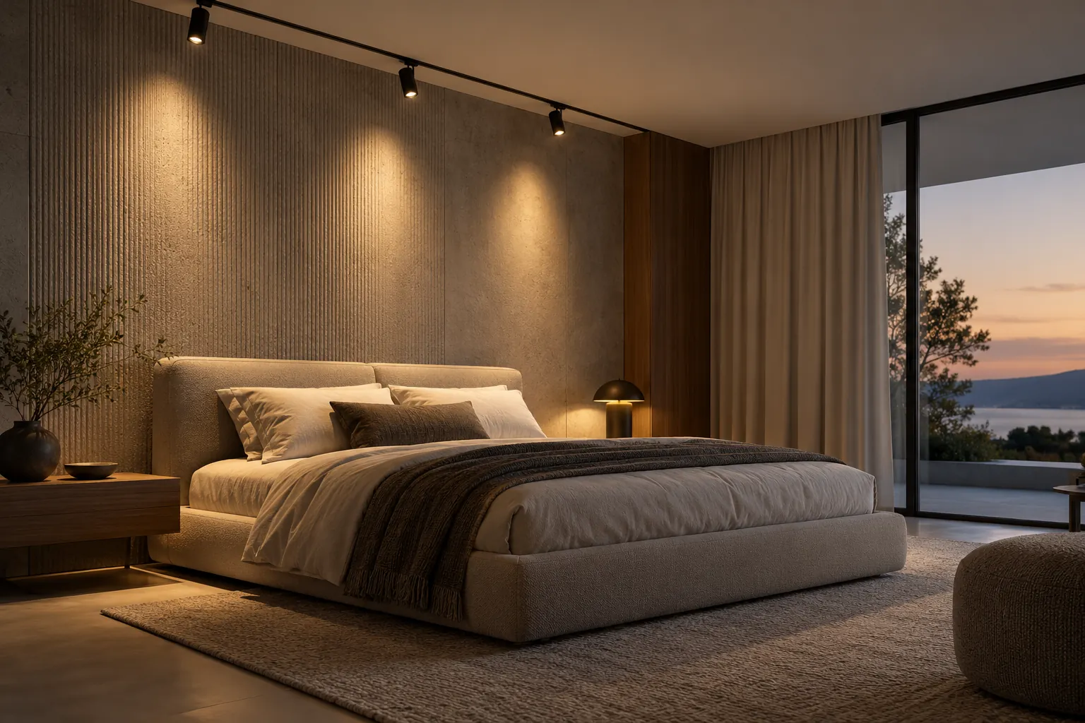 bedroom ceiling led track lighting design