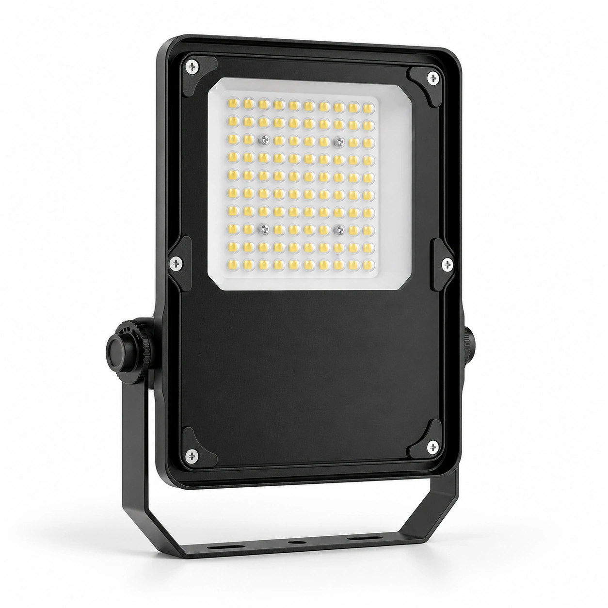 compact black floodlight square optical grid white studio