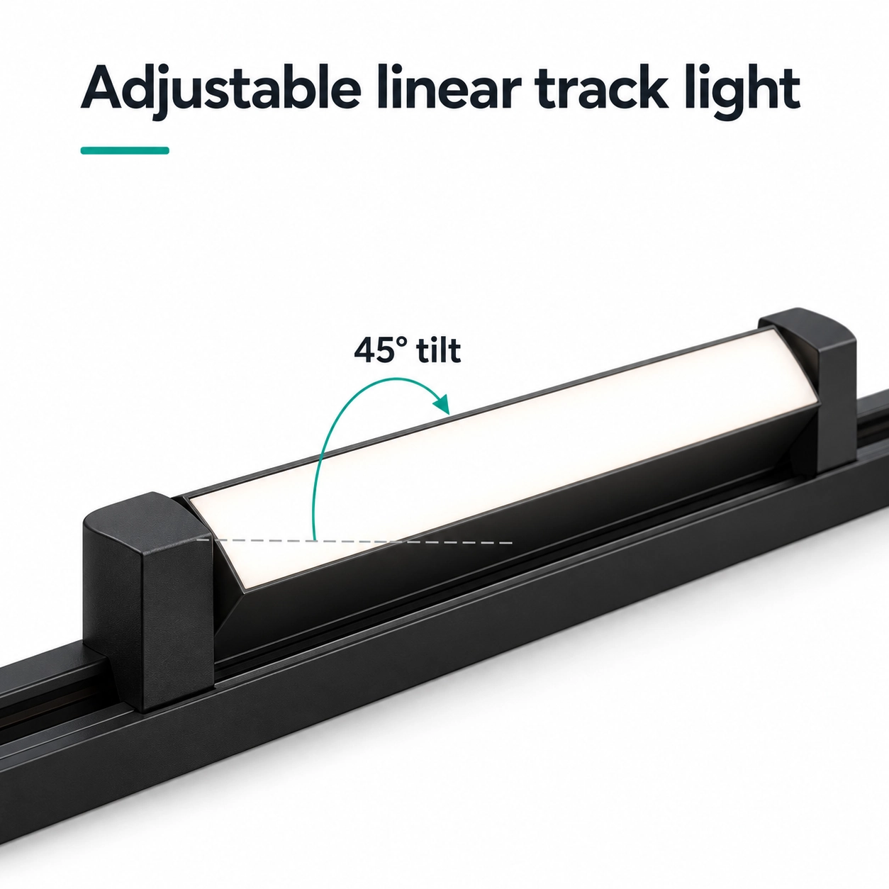 diffuse linear track module 45 degree pivot adjustment