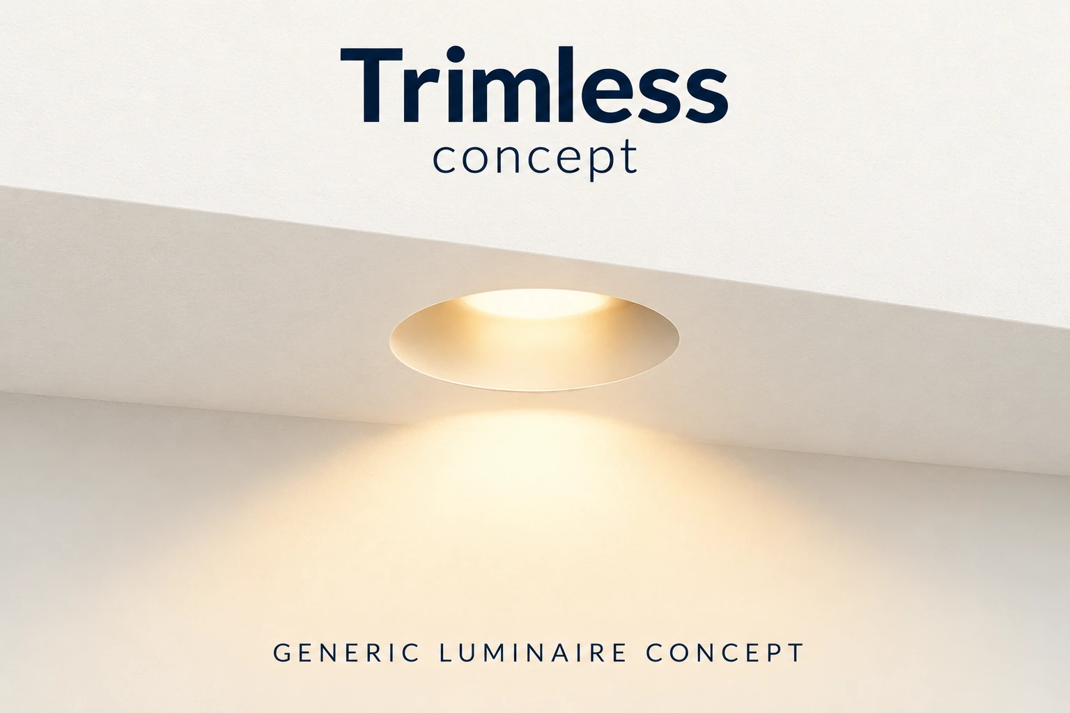 generic trimless recessed downlight concept