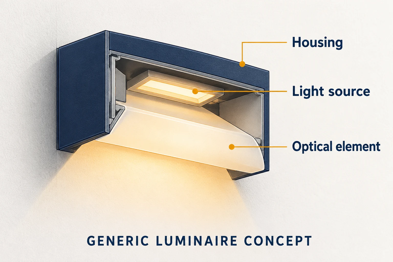 generic wall luminaire functional parts