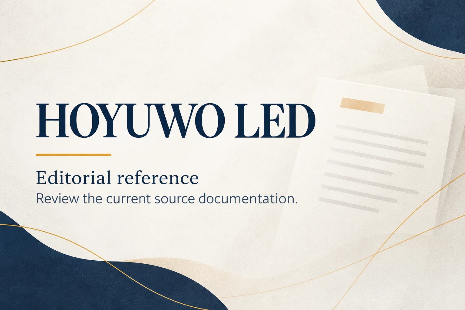 hoyuwo led lighting project reference card