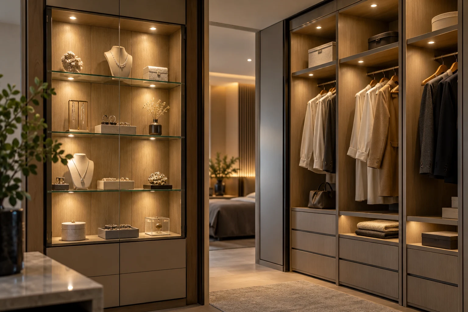 jewellery and wardrobe mini led downlight applications