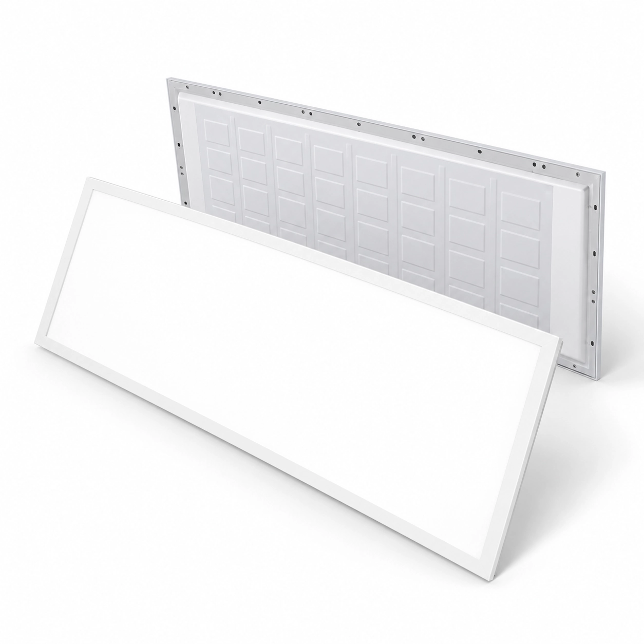 Panel 600 × 600 bercahaya dari belakang setinggi 23 mm