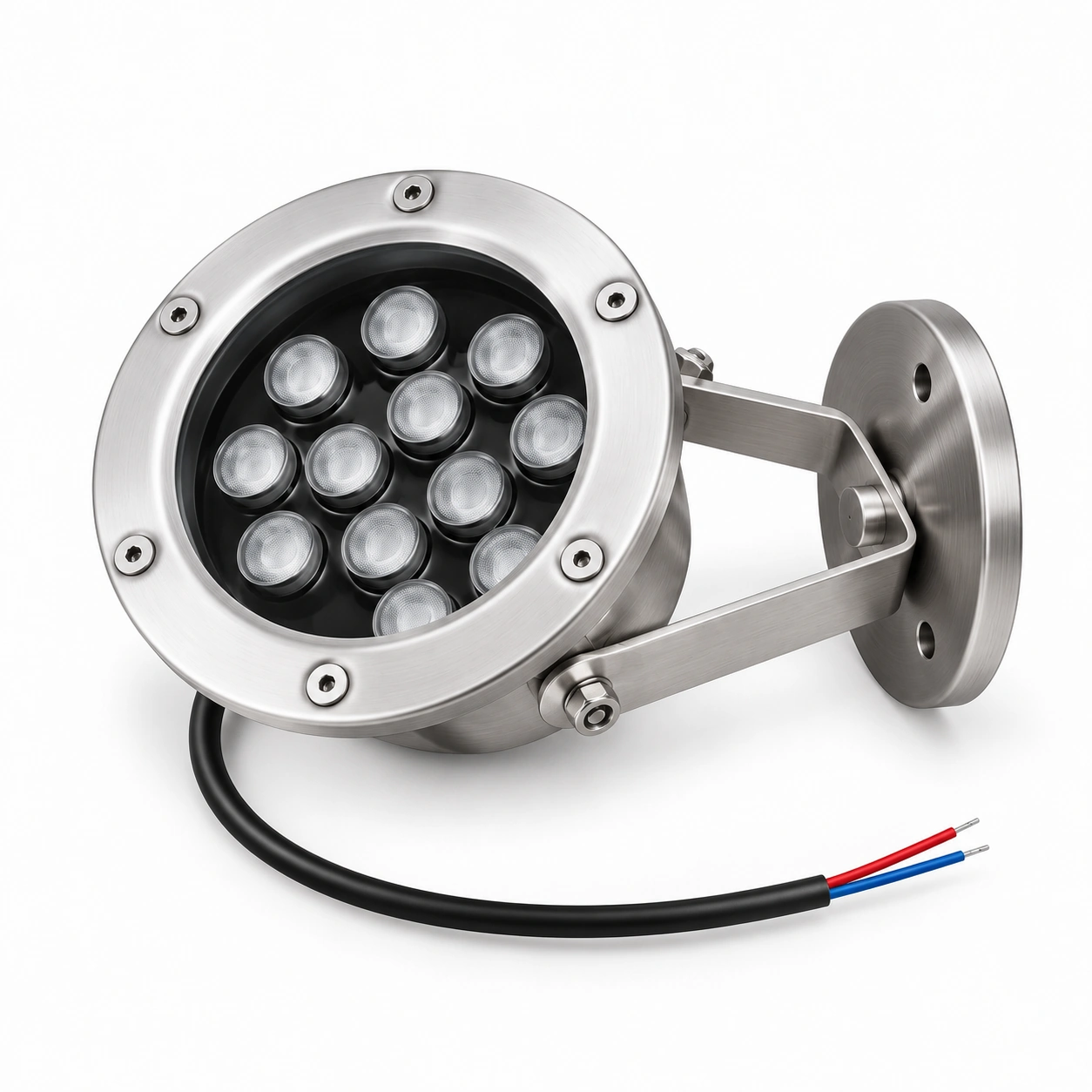 Lampu sorot bawah air 24 V DC untuk air mancur dan kolam dekoratif