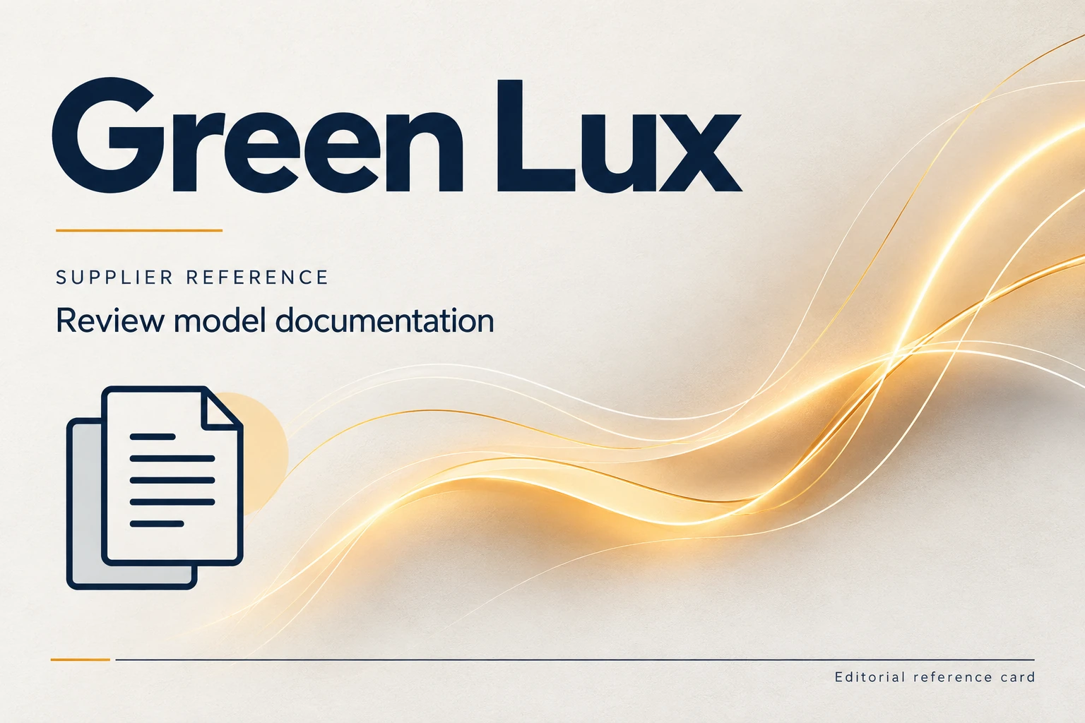 visual identification of green lux in a supplier directory