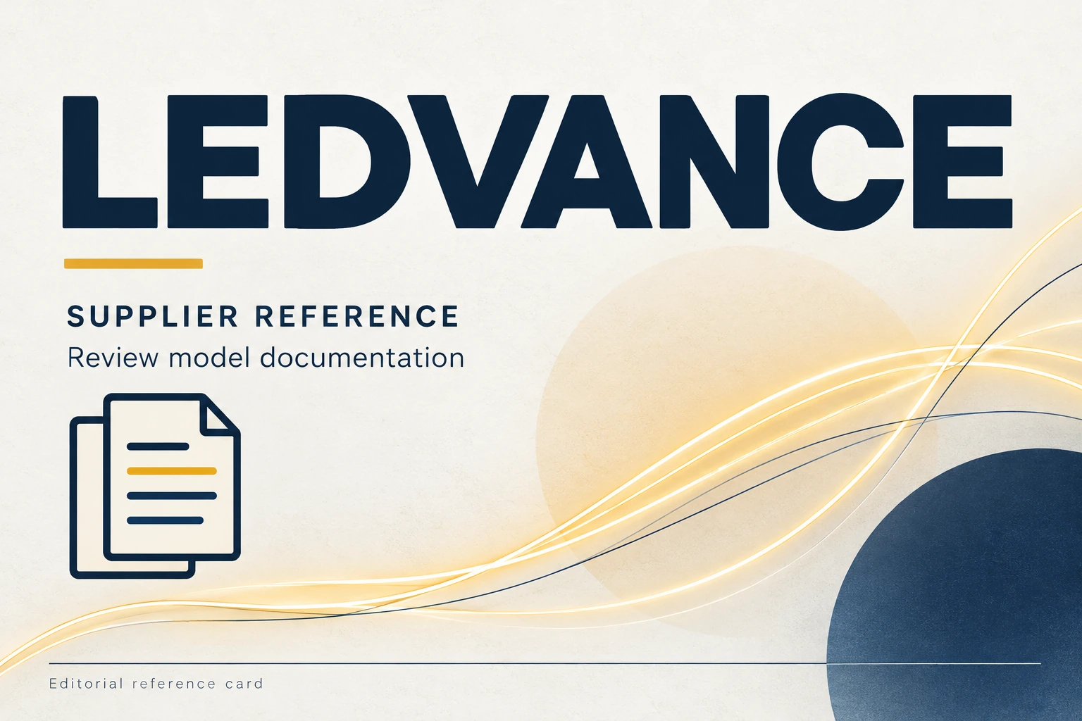 visual identification of ledvance in a supplier directory