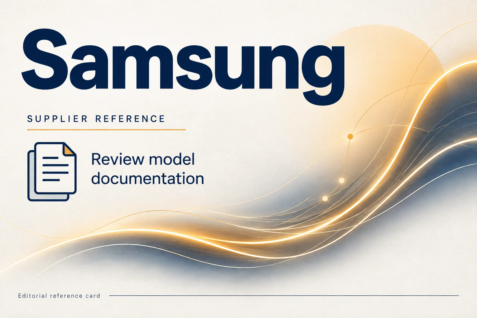 visual identification of samsung in a supplier directory