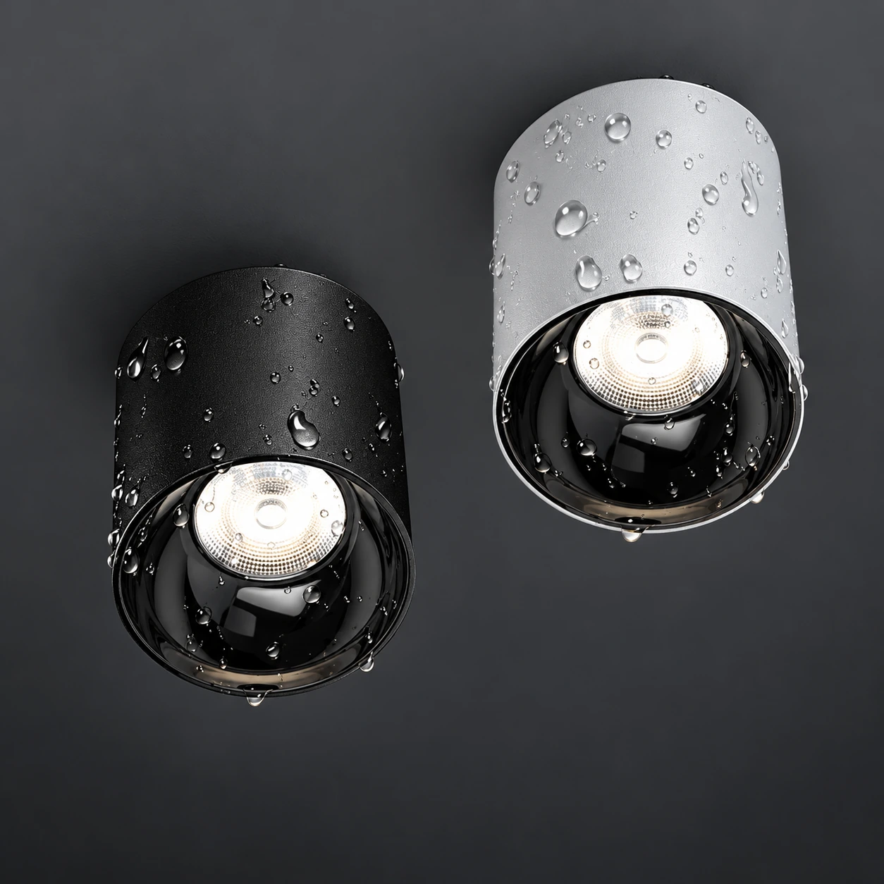 Lampu silinder permukaan dengan perlindungan air IP65