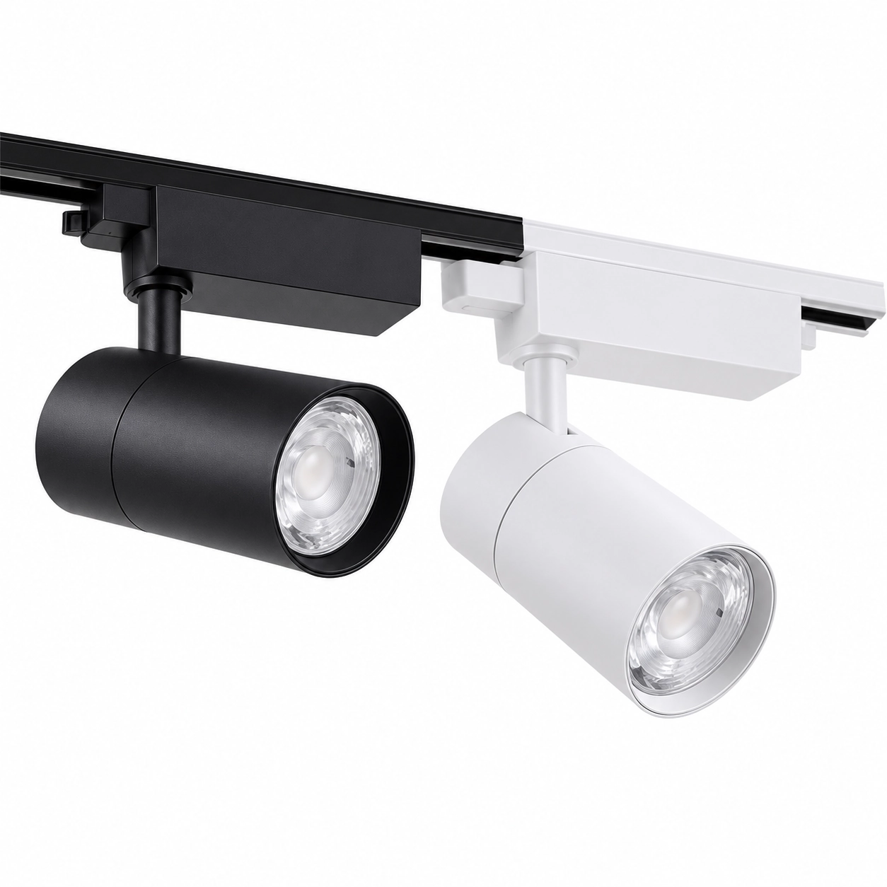 Lampu sorot satu sirkuit dengan pilihan kisi, lengan berengsel atau kepak