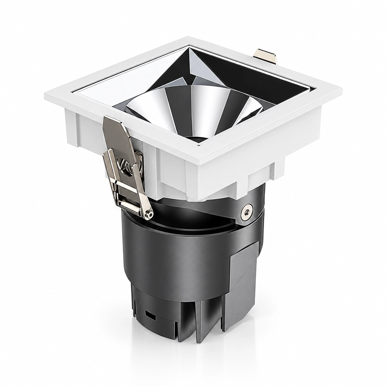 white square mirror reflector downlight white studio